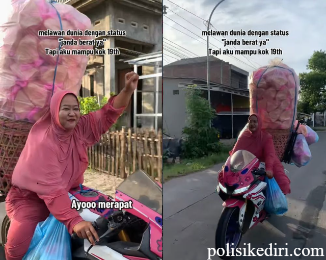 Single Mom Jual Kerupuk Pink, Motor Hello Kitty Bikin Heboh